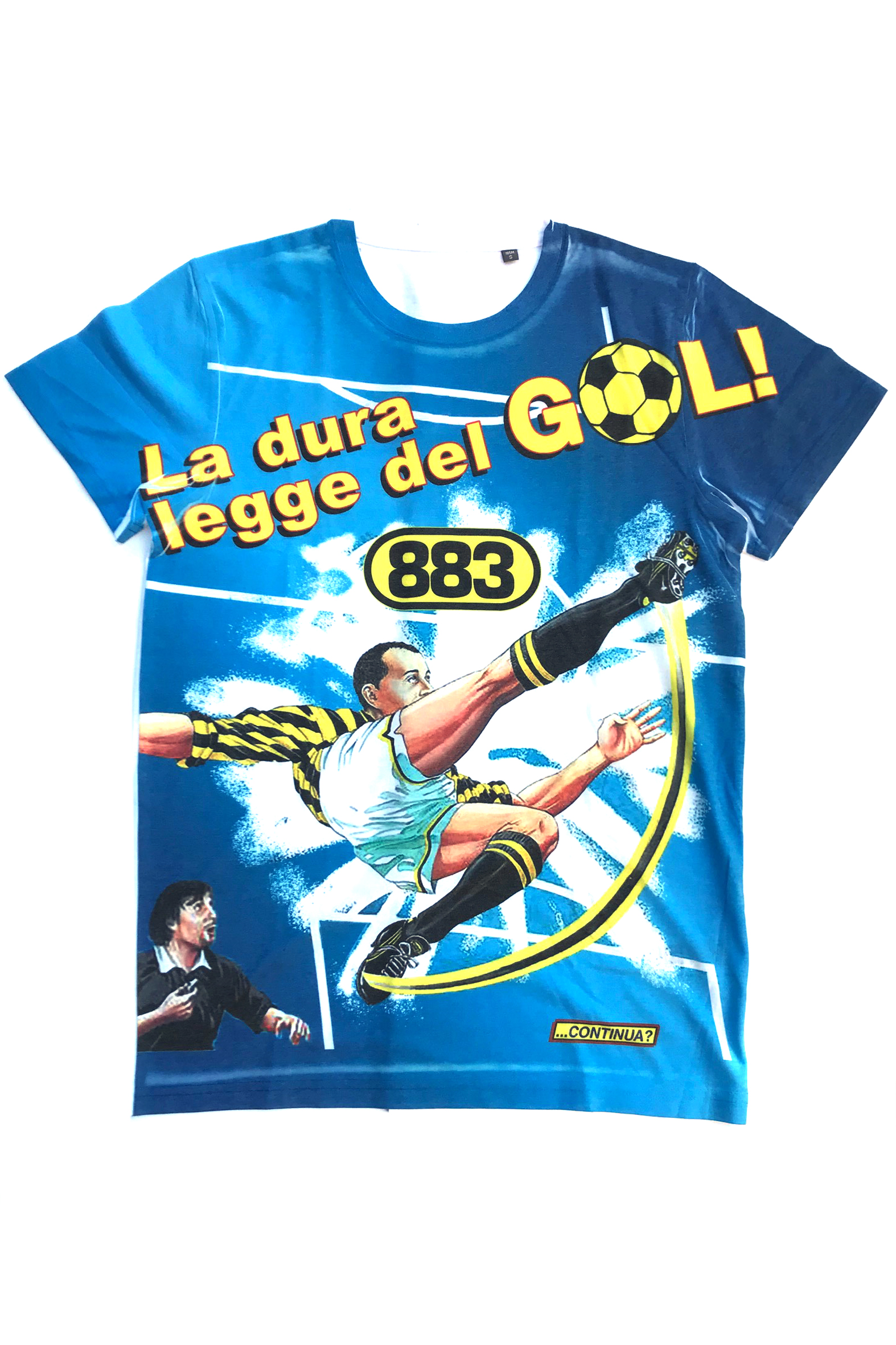 Tshirt allover La dura legge del Gol, Max Pezzali 883 MosquitoTour Tshirt allover La dura legge del Gol, Max Pezzali 883 MosquitoTour