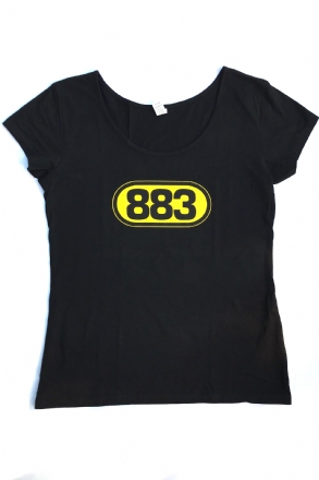 T-shirt donna nera 883