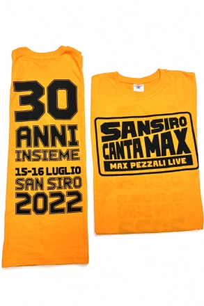 T-shirt Canta Max Gialla + fascetta + patch