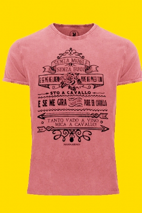 t-shirt rossa vintage il Bar della rabbia