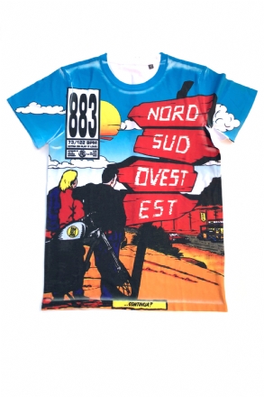 T-shirt allover Nord Sud Ovest Est