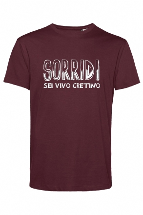t-shirt bordeaux Sorridi