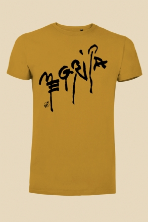 T-shirt senape Negrita scritta