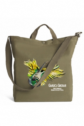 Borsa Canvas verde Residui di Rock'n'Roll