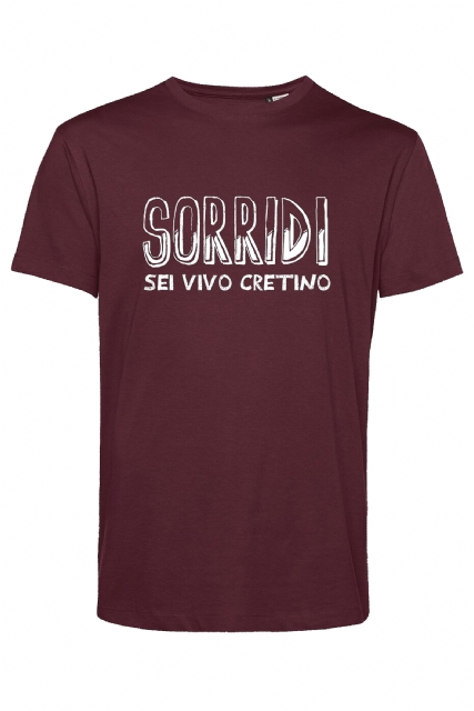t-shirt bordeaux Sorridi - 1