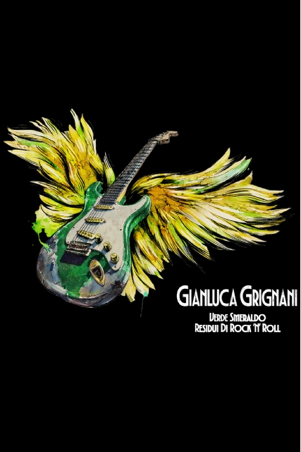 T-shirt nera Chitarra Ali - 2