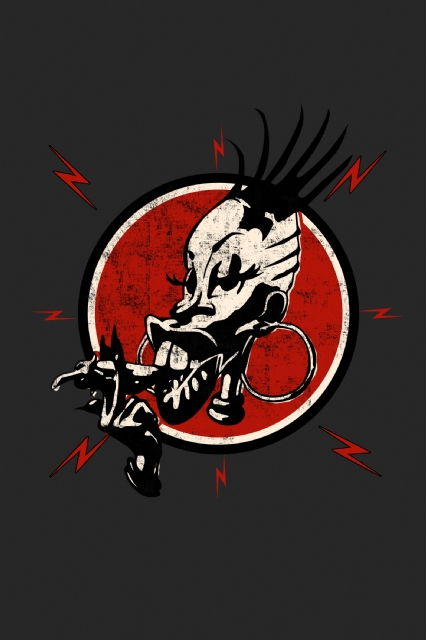 T-shirt nera Vintage Logo - 2