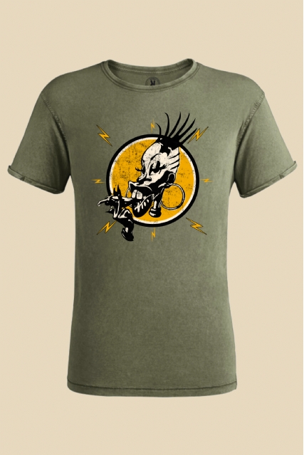 T-shirt verde Vintage Logo - 1