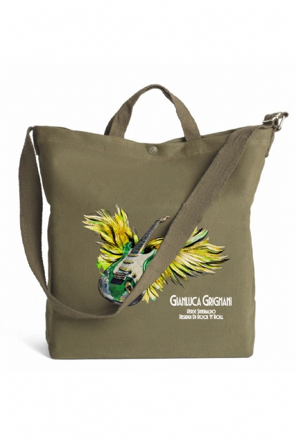 Borsa Canvas verde Residui di Rock'n'Roll - 1